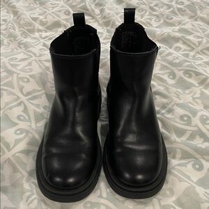 Gap Black Leather Ankle Boots